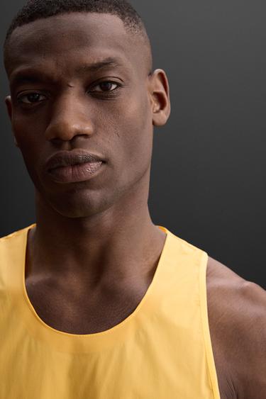 DÉBARDEUR DE COURSE - Jaune de Zara - Image 4