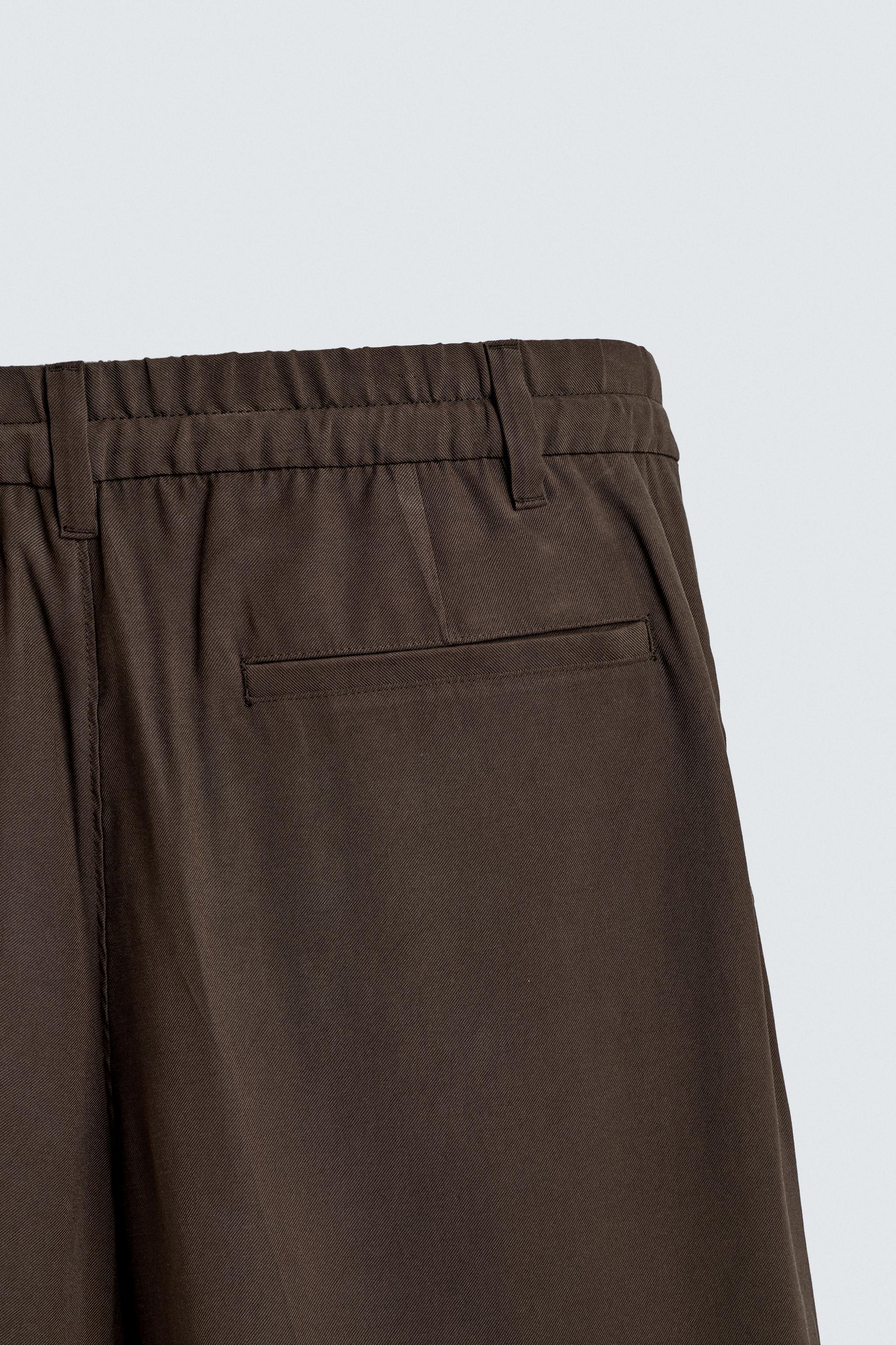 PANTALON FLUIDE COUPE DÉCONTRACTÉE À PLIS