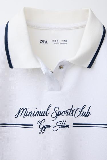 MODAL PIQUÉ POLO SHIRT - White by Zara - Image 2