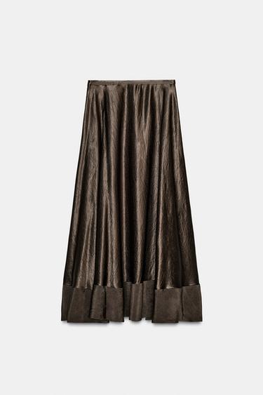 Édition limitée - Reclaimed Vintage - Jupe style western en daim