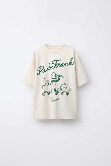 Zara PAUL FRANK ® PRINT T-SHIRT - Light green
