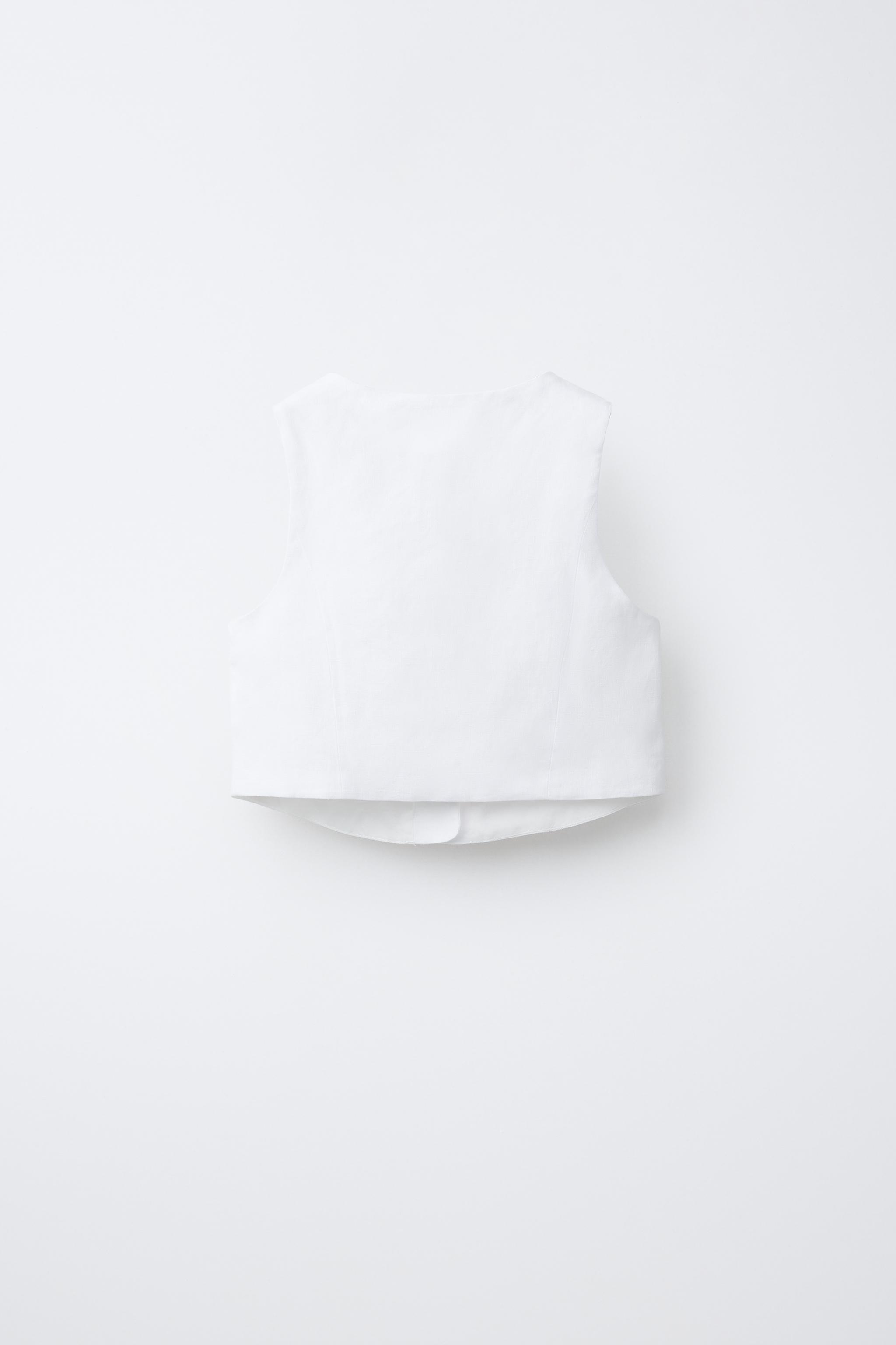 GILET 100 % LIN