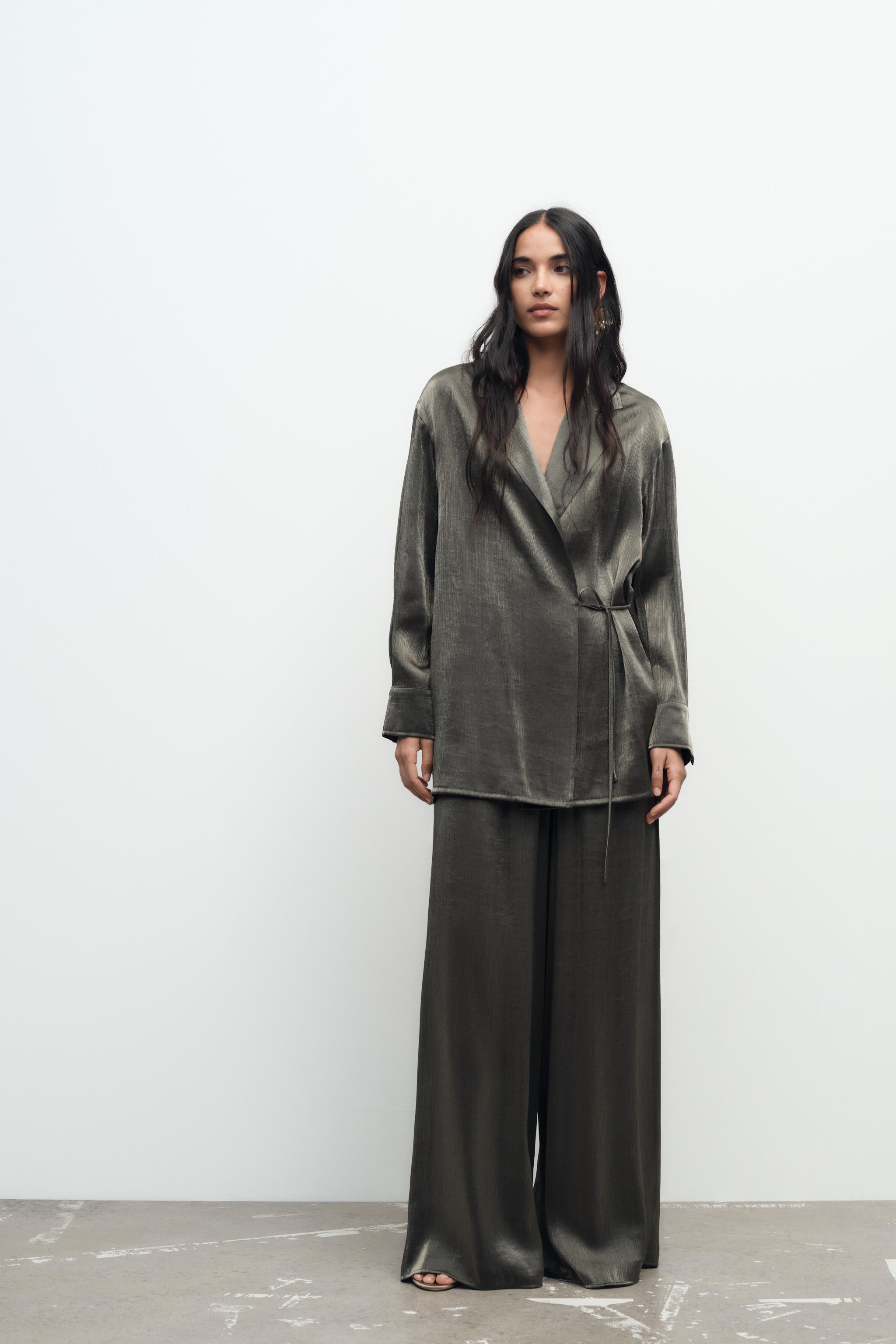 はるな New ZARA CHUNKY HIGH HEELED FAUX PATENT LEATHER EFFECT