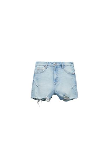 HIGH RISE DENIM SHORTS