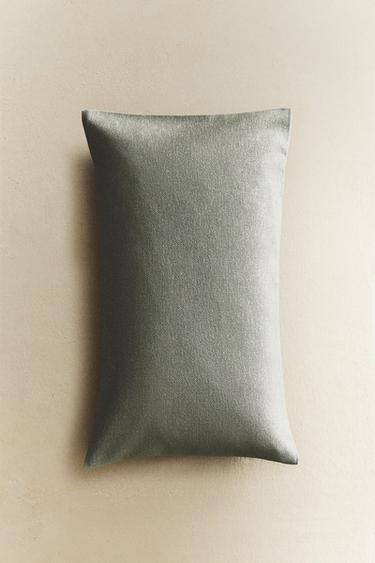 PLAIN CUSHION COVER - Light blue by Zara - Image 6