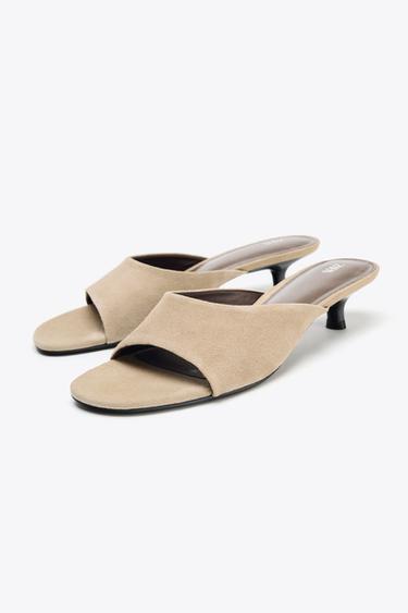 SANDALIA KITTEN ANTE - Beige de Zara