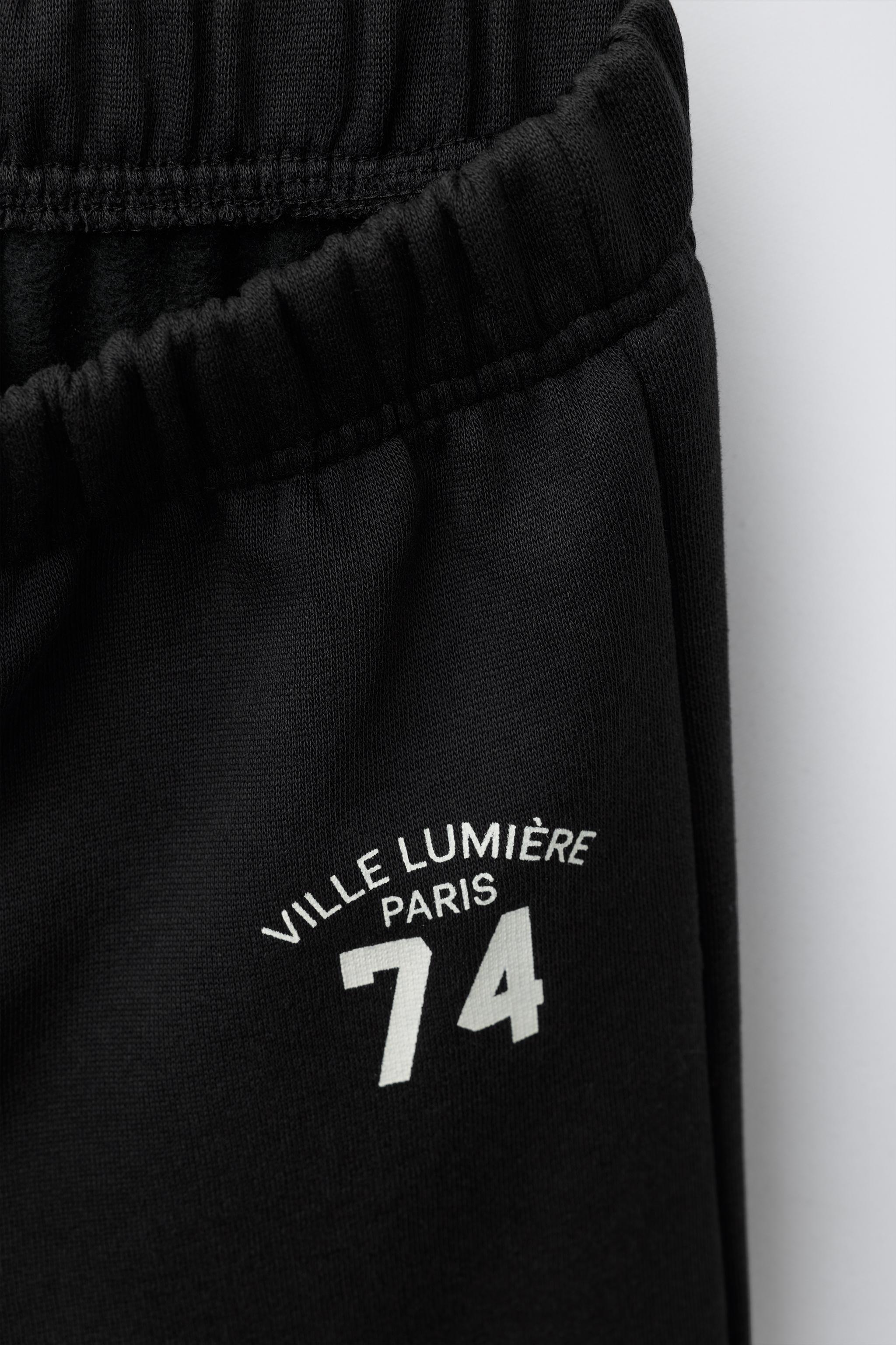 PRINTED WIDE LEG PANTS