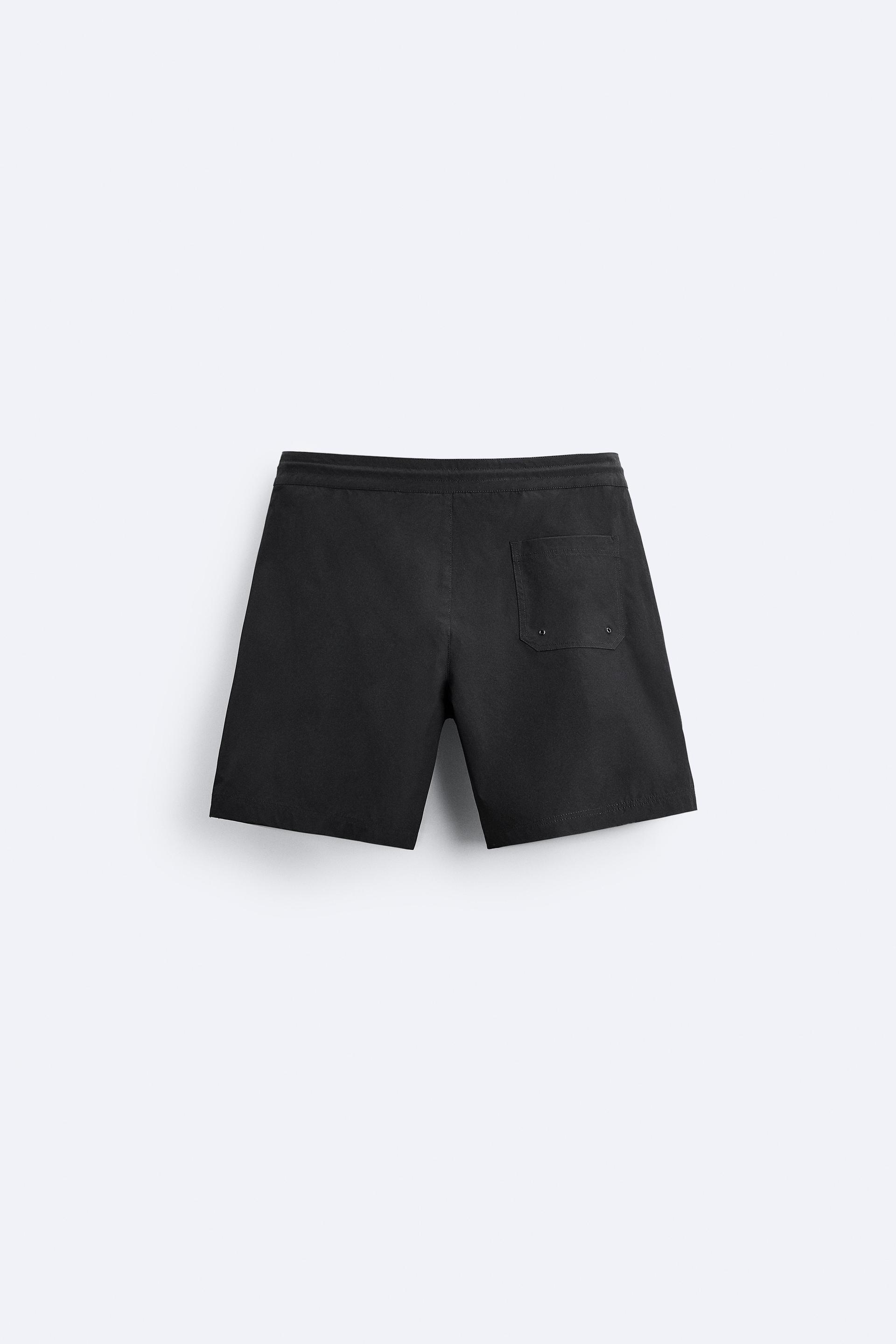 LONG SWIMMING TRUNKS - Black