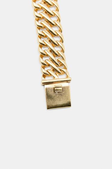 PACK OF 2 CHUNKY METAL BRACELETS - Golden by Zara - Image 3
