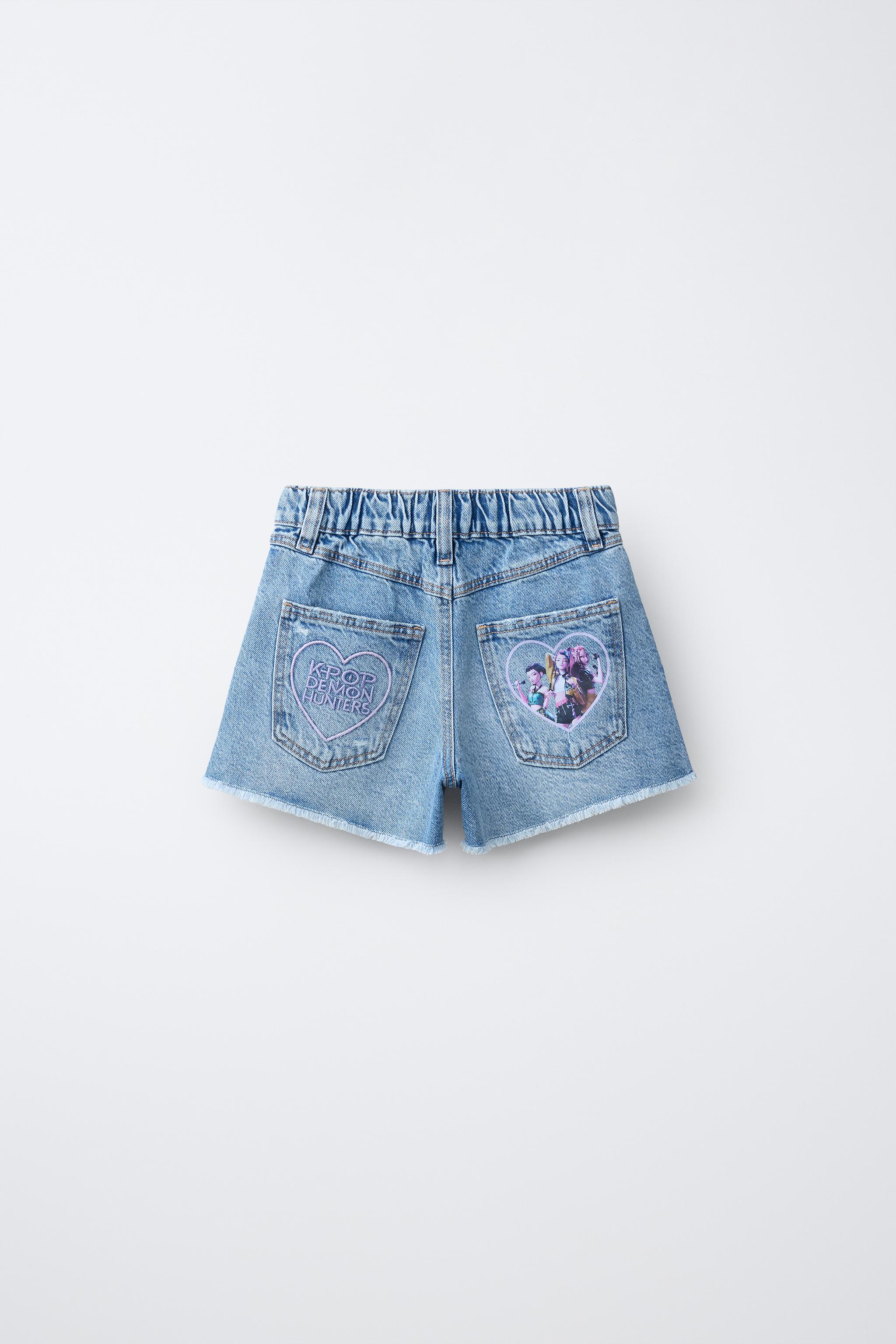 KPOP DEMON HUNTERS™ NETFLIX © DENIM SHORTS - Blue | ZARA United States
