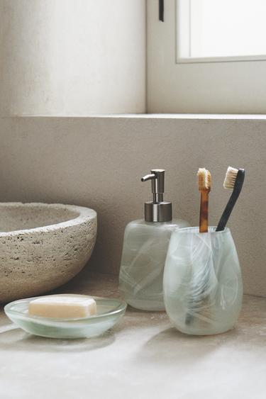 IRREGULAR GLASS BATHROOM ACCESSORIES -  by Zara - Image 0