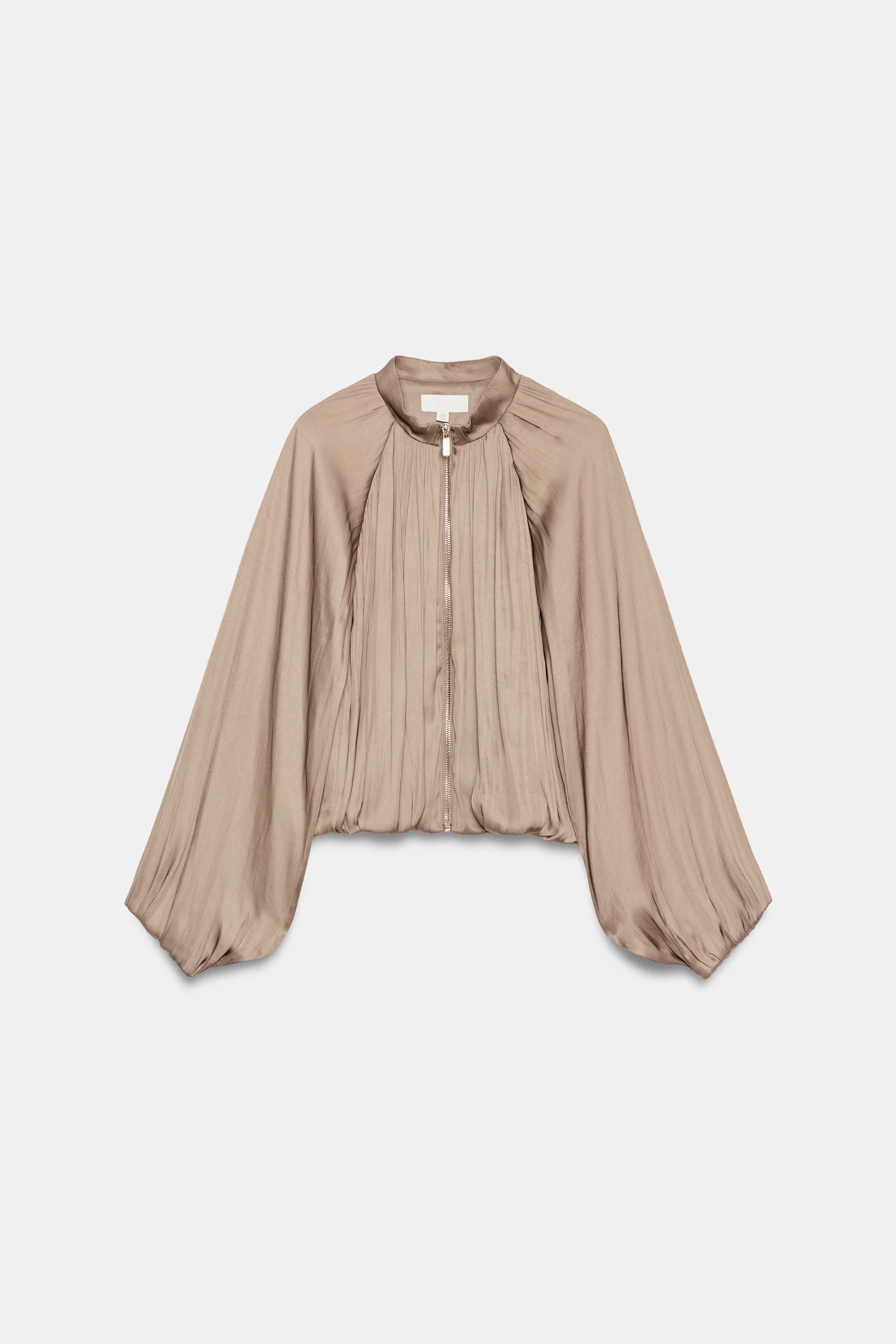 Zara Saten Bomber Ceket görsel 7