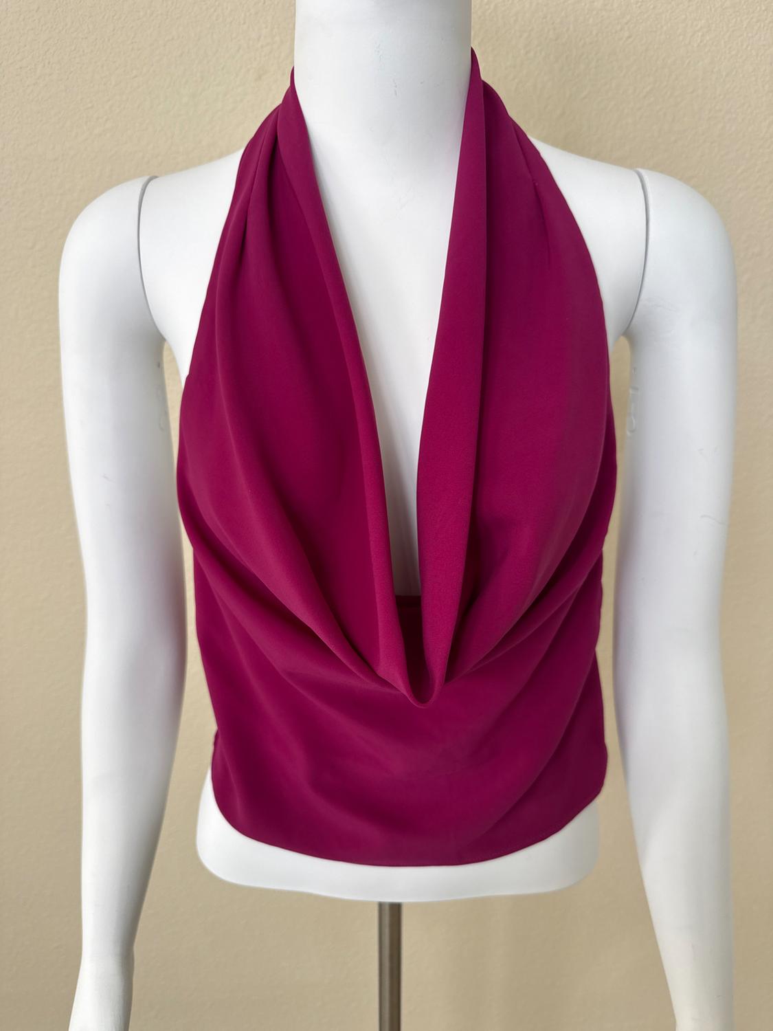 FLUID NECKLINE HALTER TOP - Image 2