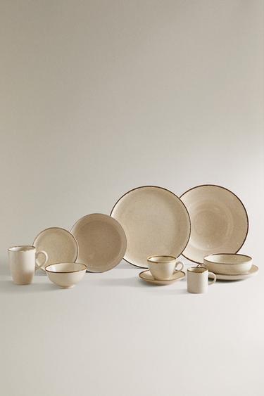 Zara PORCELAIN DINNERWARE - Light ecru - Image 0