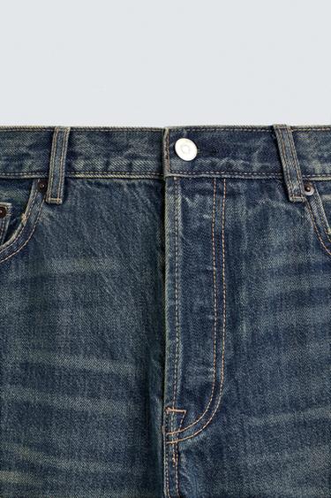 STRAIGHT-LEG JEANS - Mid-blue by Zara - Image 8