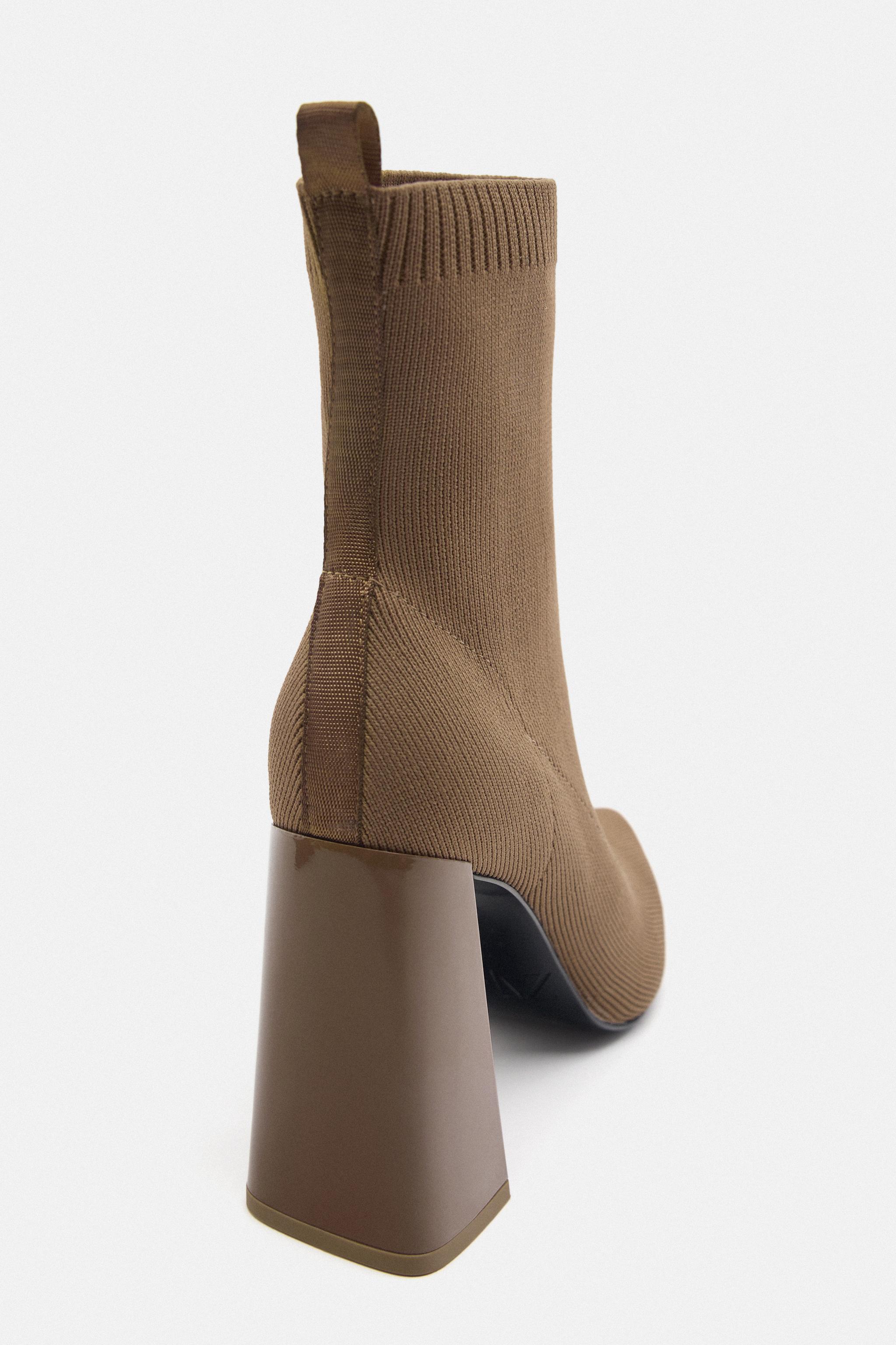 Zara fabric ankle clearance boots