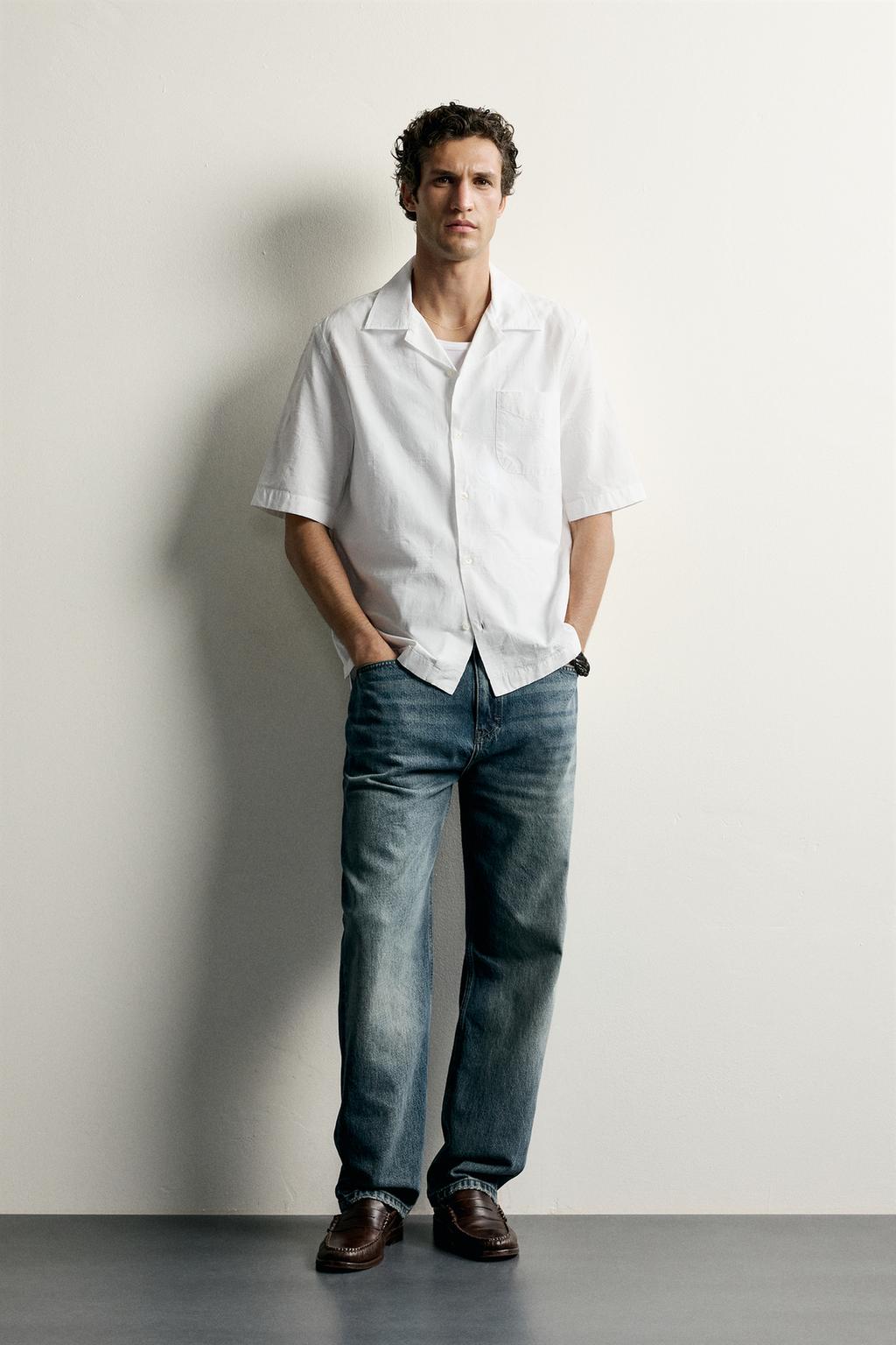 COTTON-VISCOSE JACQUARD SHIRT