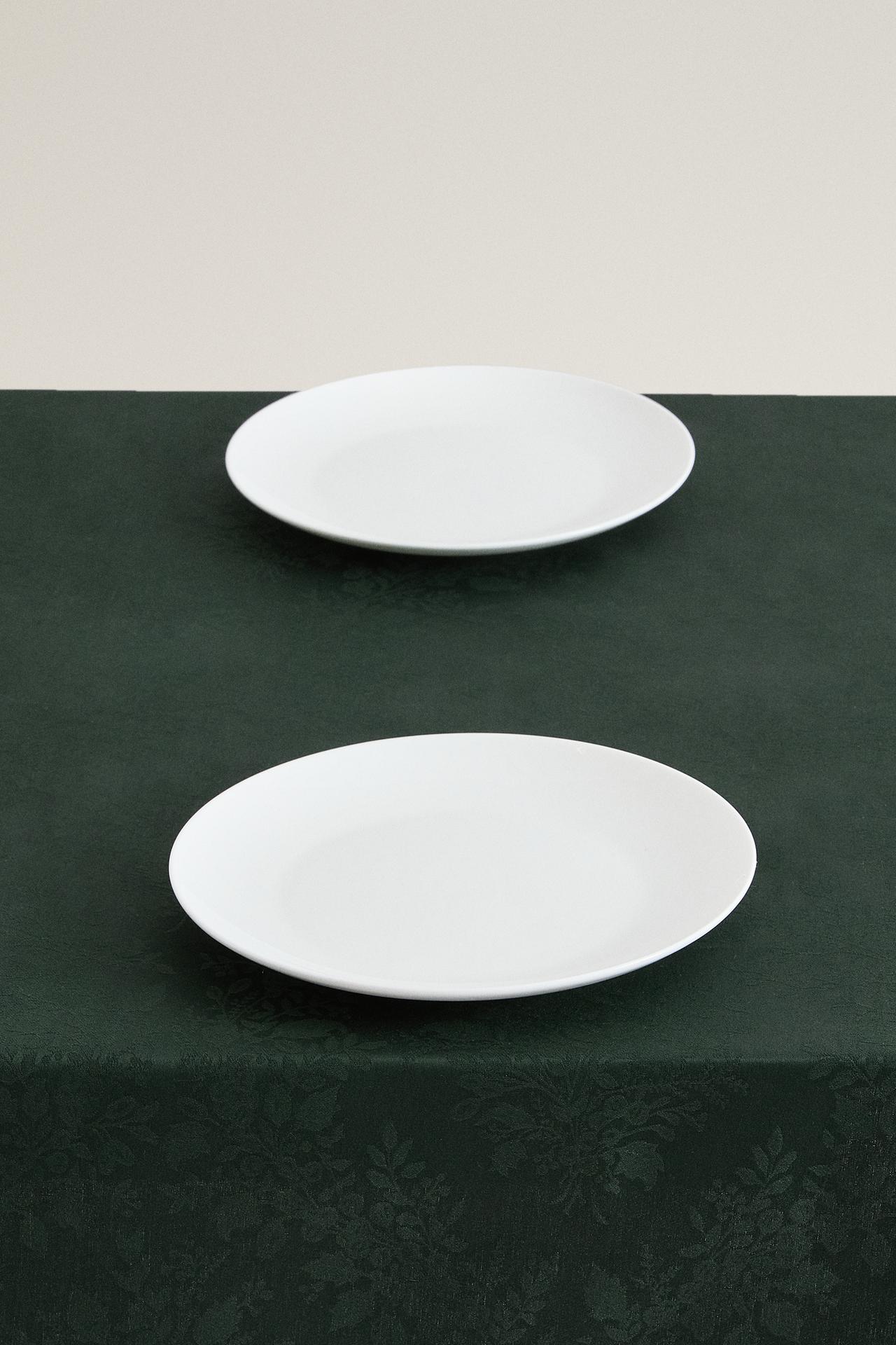 CHRISTMAS JACQUARD COTTON TABLECLOTH — Green