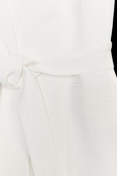 BLAZER OVERSIZE CINTURÓN - Crudo de Zara