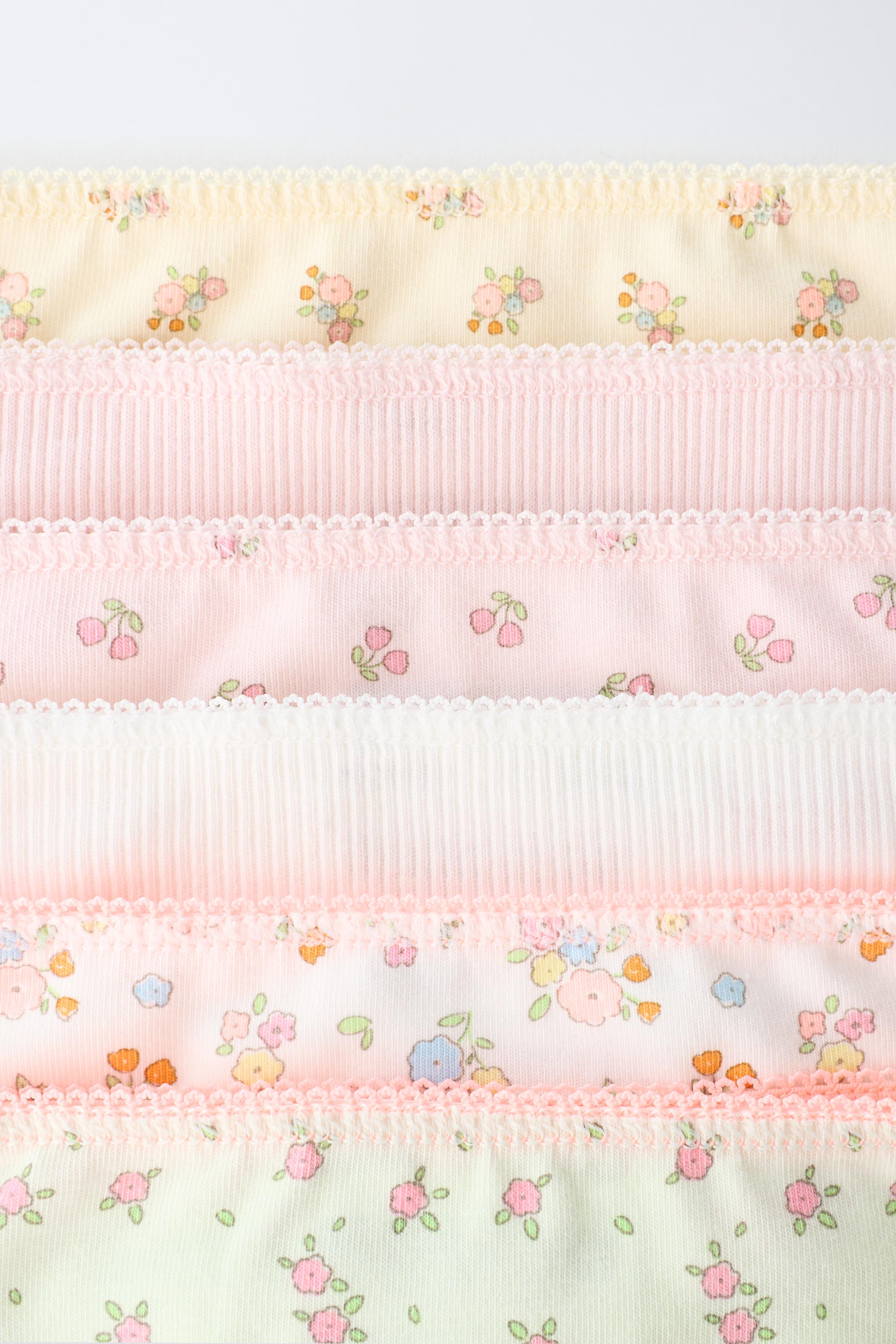 18M-6Y/ SIX-PACK OF FLORAL PRINT UNDERWEAR — Multicolored
