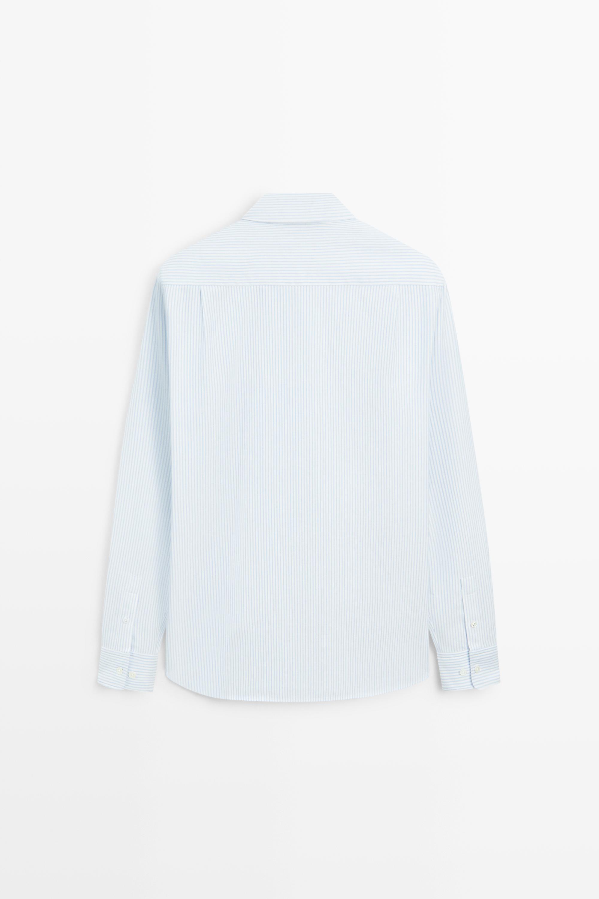 Chemise oxford regular fit à rayures