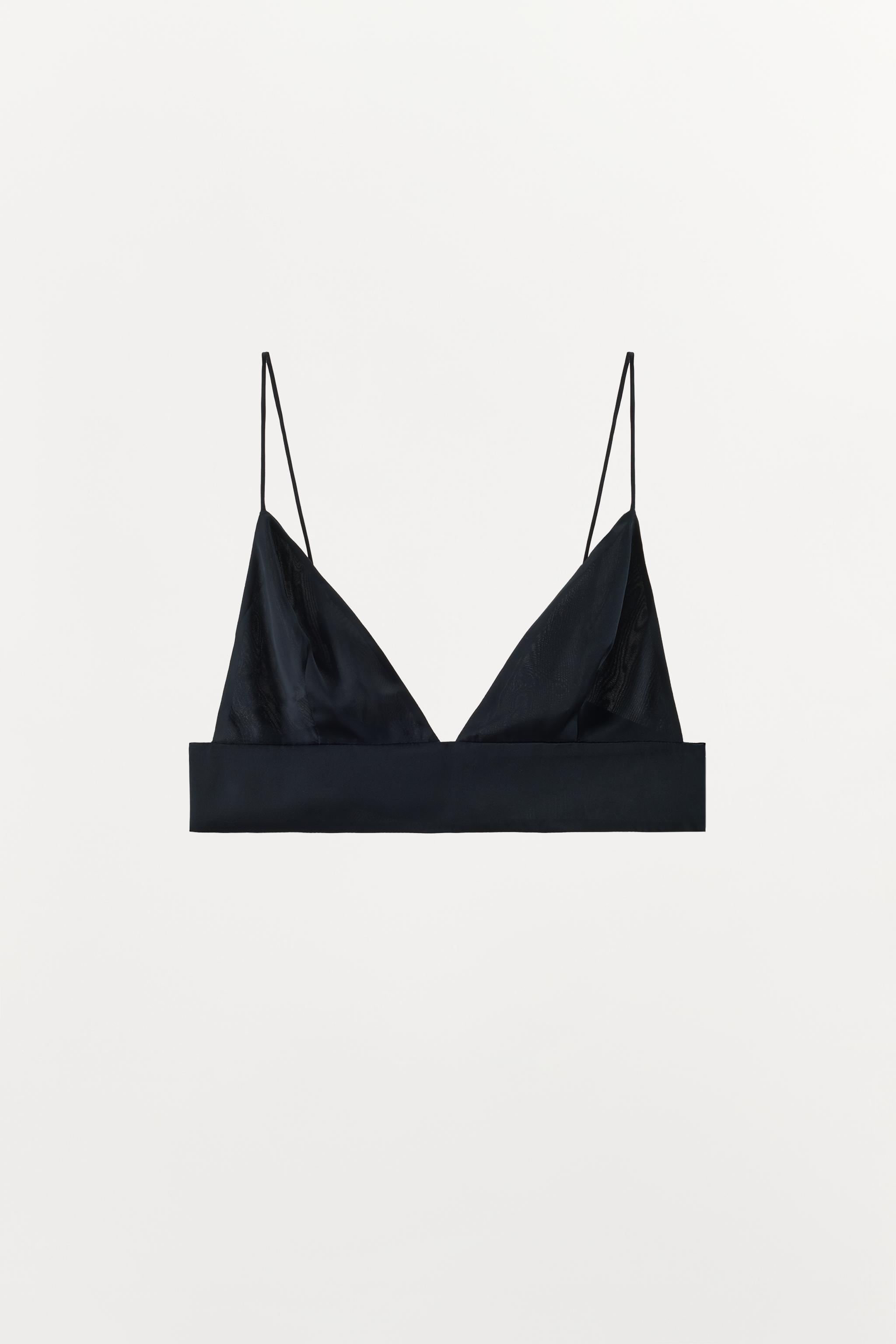 SATIN TRIANGLE BRALETTE