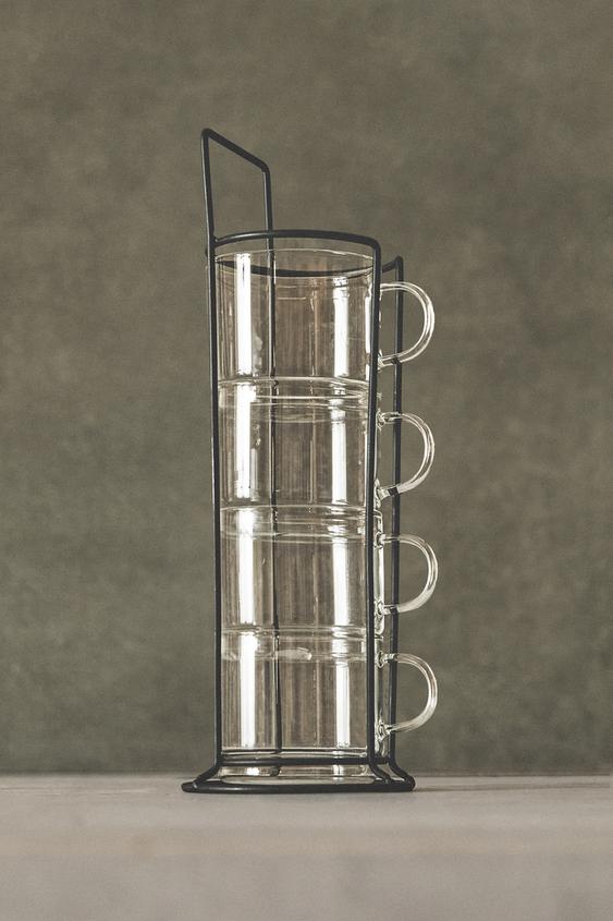 TOUR TASSES BOROSILICATE (LOT DE 4) - Transparent de Zara - Image 8