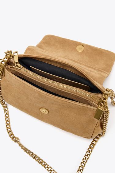 MINI SAC CITY EN DAIM - SABLE/MARRON de Zara - Image 4