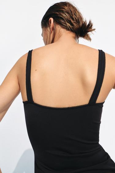 POLYAMIDE BLEND TOP - Black by Zara - Image 2