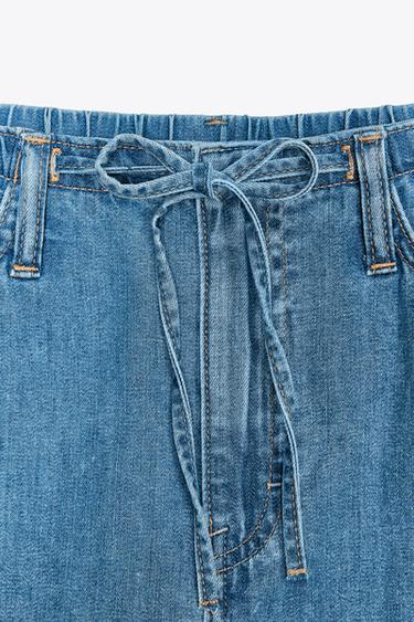 MINI-JUPE EN JEAN TRF - Bleu de Zara - Image 7
