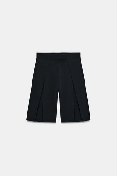 BERMUDAS PLIEGUES ZW COLLECTION - Negro de Zara