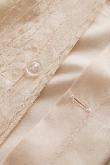 STRIPED TEXTURED DUVET COVER - Pink by Zara - Image 3