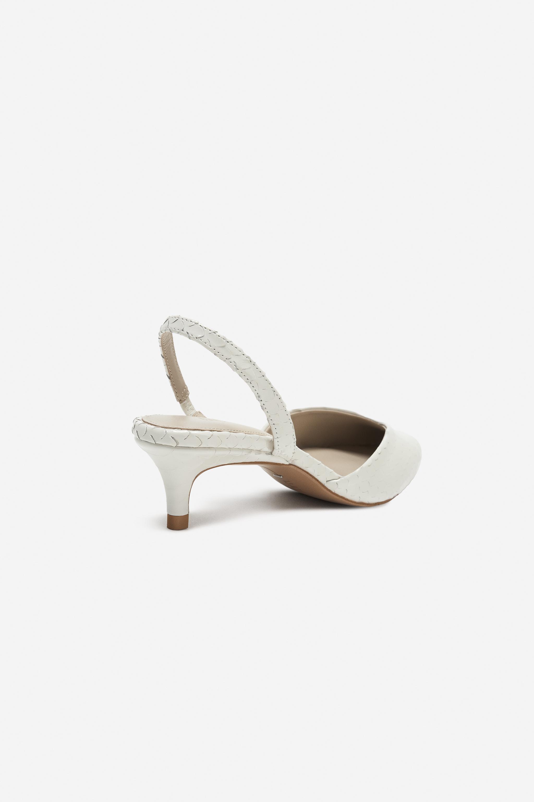 レザーキトンヒールシューズ - THE ITEM ZARA WOMAN - ホワイト | ZARA