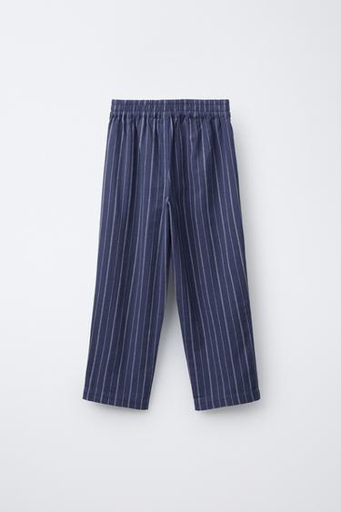 6-14 ANS/ PYJAMA RAYURES ET NŒUD - Bleu de Zara - Image 4
