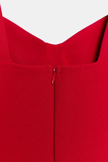 CORSETRY-INSPIRED MINI DRESS - Red by Zara - Image 8