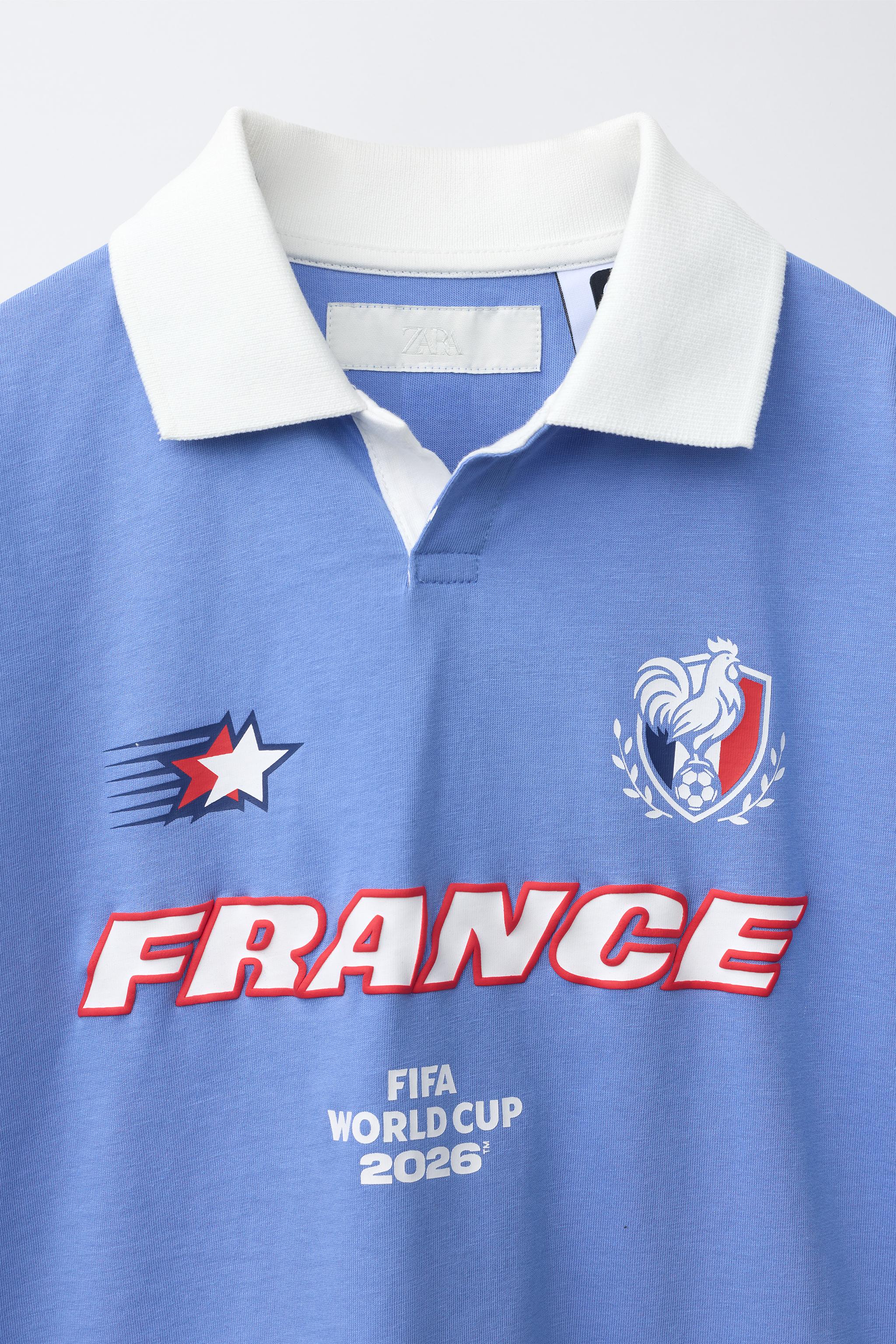 Детские рубашки Zara FRANCE FIFA WORLD CUP ™ 2026 POLO SHIRT — фото 4