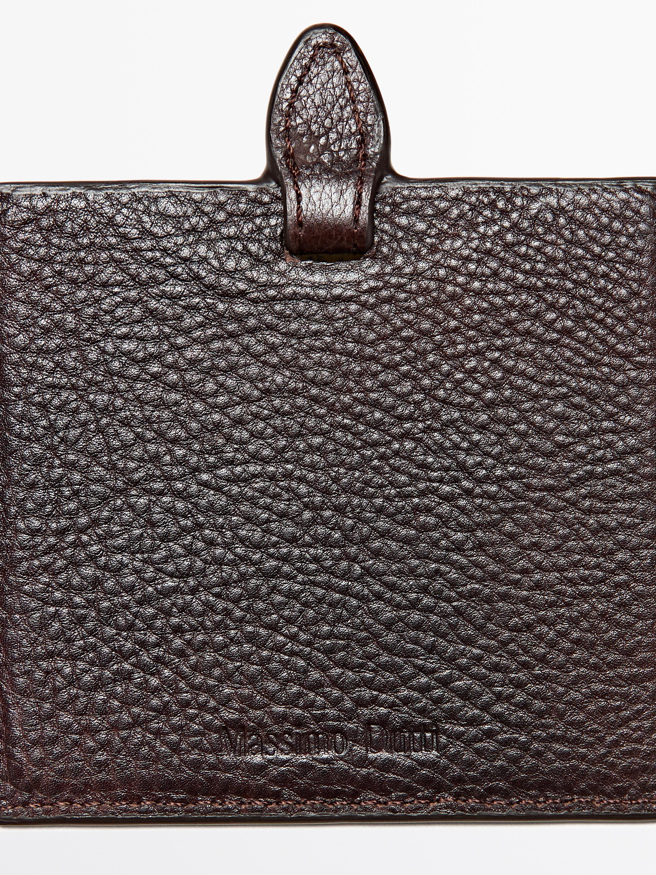Étui à miroir en cuir nappa