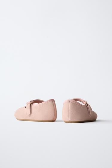BAREFOOT LEATHER BALLET FLATS - Pink by Zara - Image 6