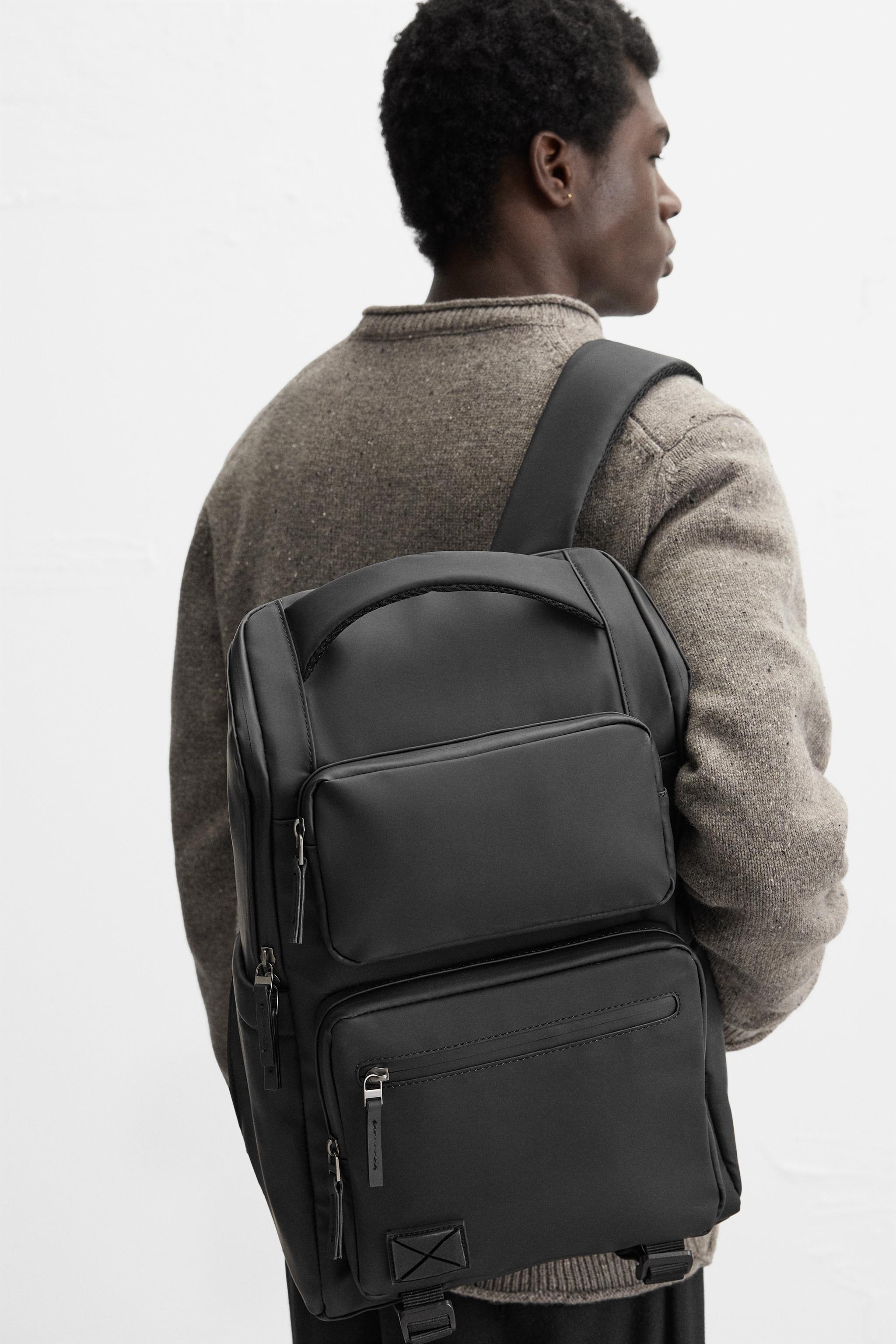 Zara mens laptop bag discount