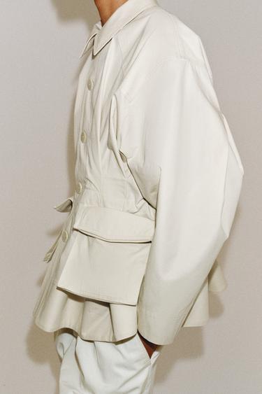 ZW COLLECTION POCKET JACKET - Light tan by Zara - Image 3