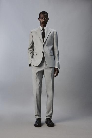 PANTALÓN TRAJE CONFORT - Gris de Zara - Imagen 0