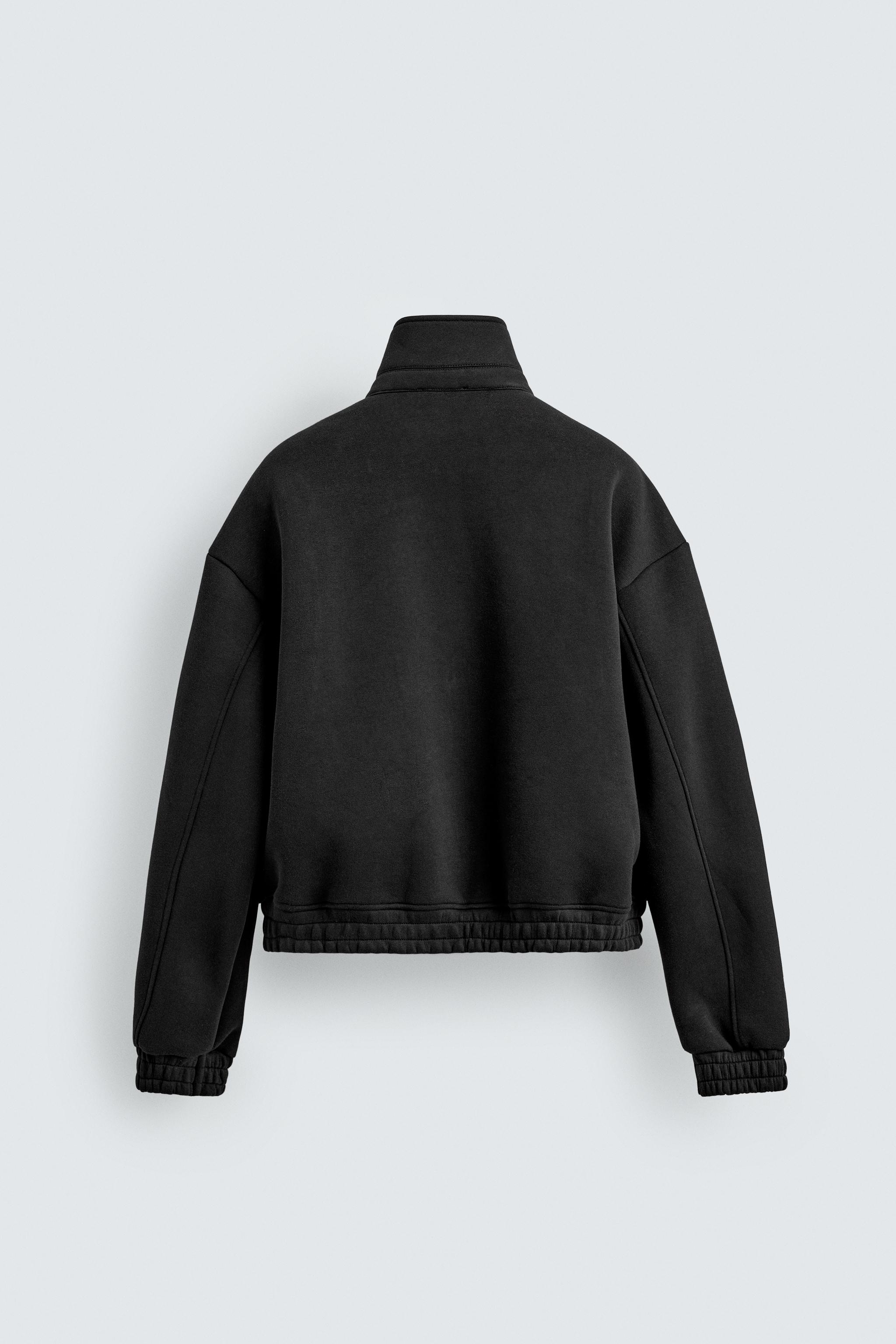 CROPPED FIT TECHNICAL JACKET - Black | ZARA United States