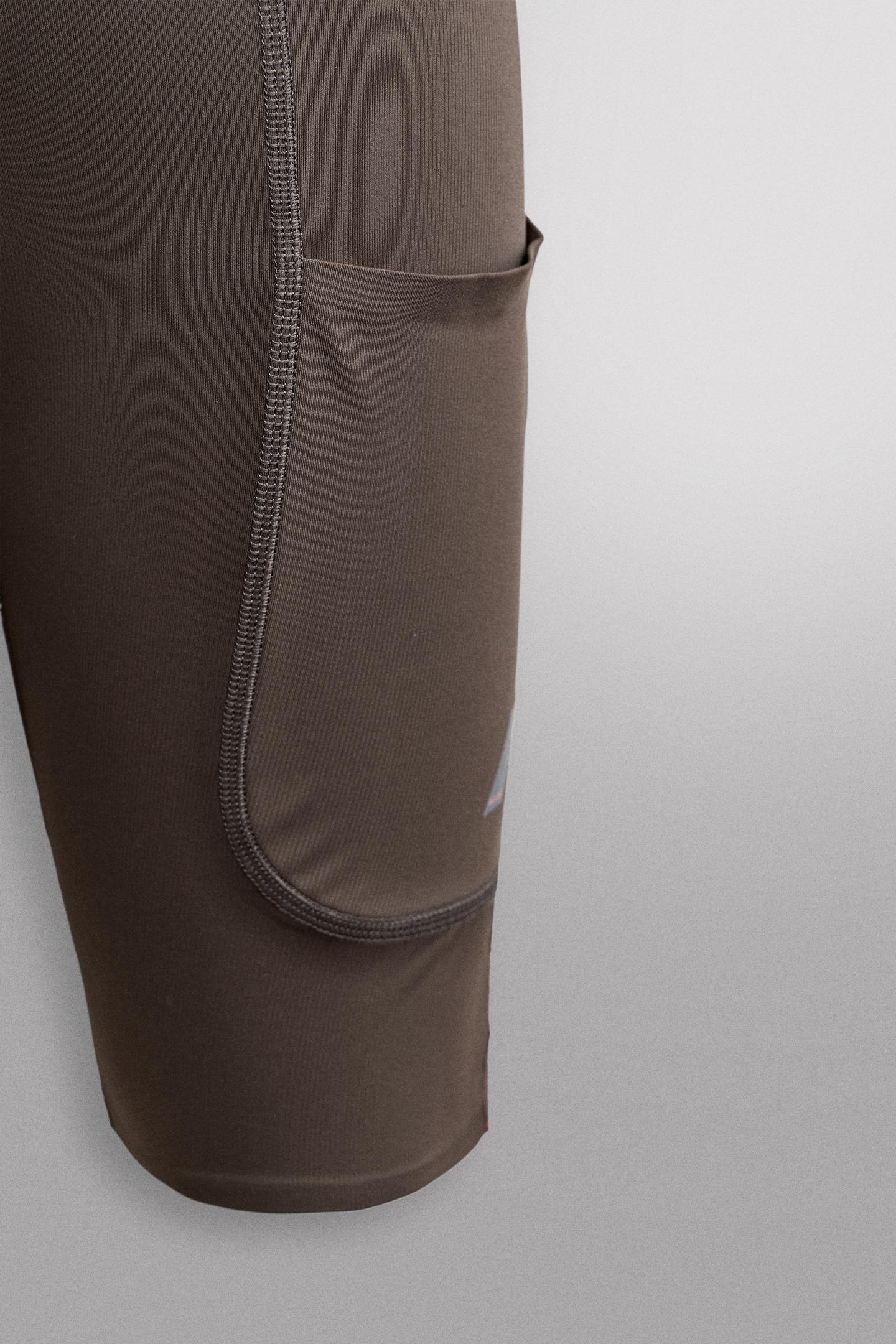 Мужские шорты Zara Ridar© x ZARA Running, цвет: Коричневый — фото 9
