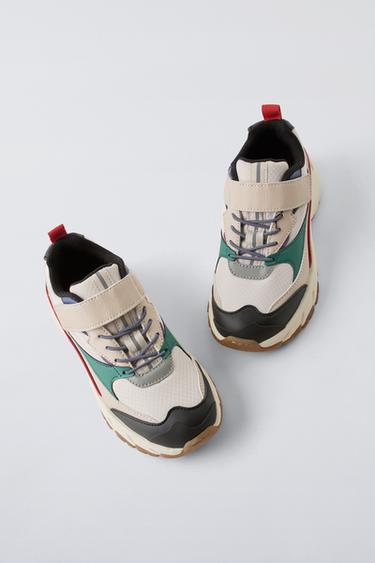 Zara MULTI-COLOR SNEAKERS - White