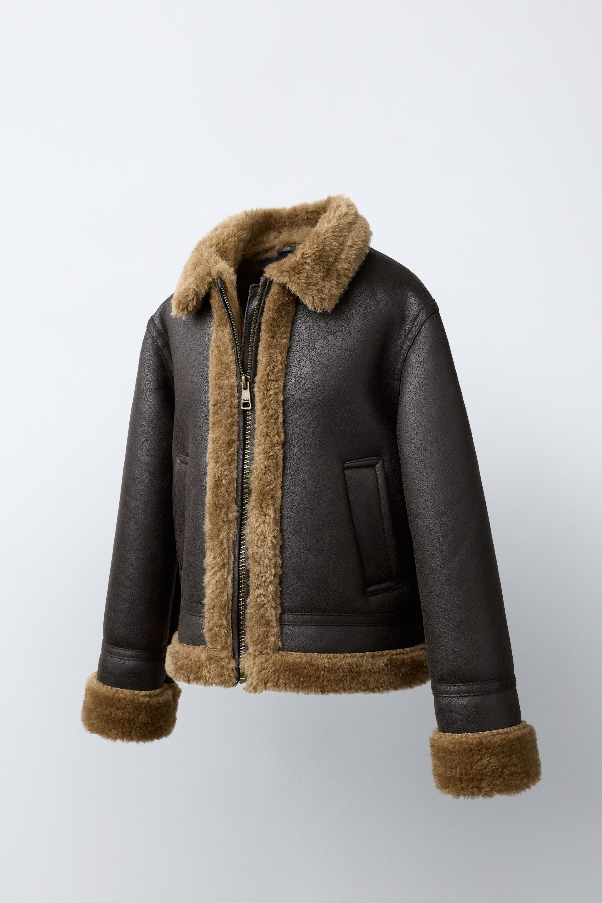 藤*H様 【極美品】ZARA デトロイトジャケット　ダークブラウン DOUBLE-FACED JACKET - Brown | ZARA United States
