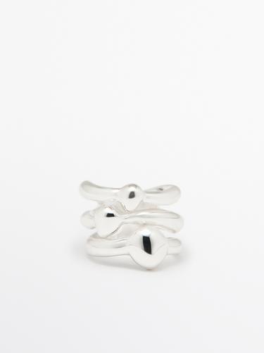 Anillo irregular - Plata de Zara