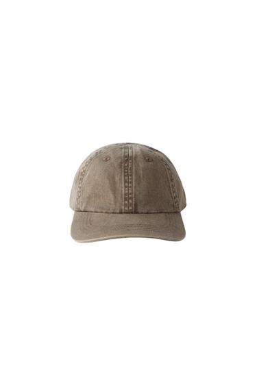 BASEBALLCAP IN VERWASCHENER OPTIK - Braun von Zara - Bild 0