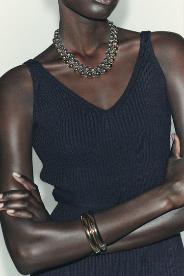 PACK OF 2 COMBINED RIGID BRACELETS - Gold / Silver by Zara
