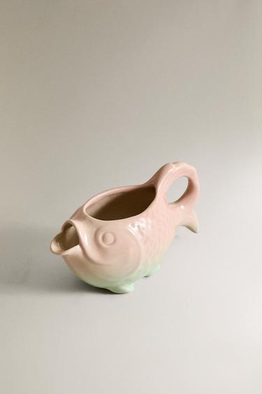 PICHET EN CÉRAMIQUE POISSON - Rose de Zara - Image 1