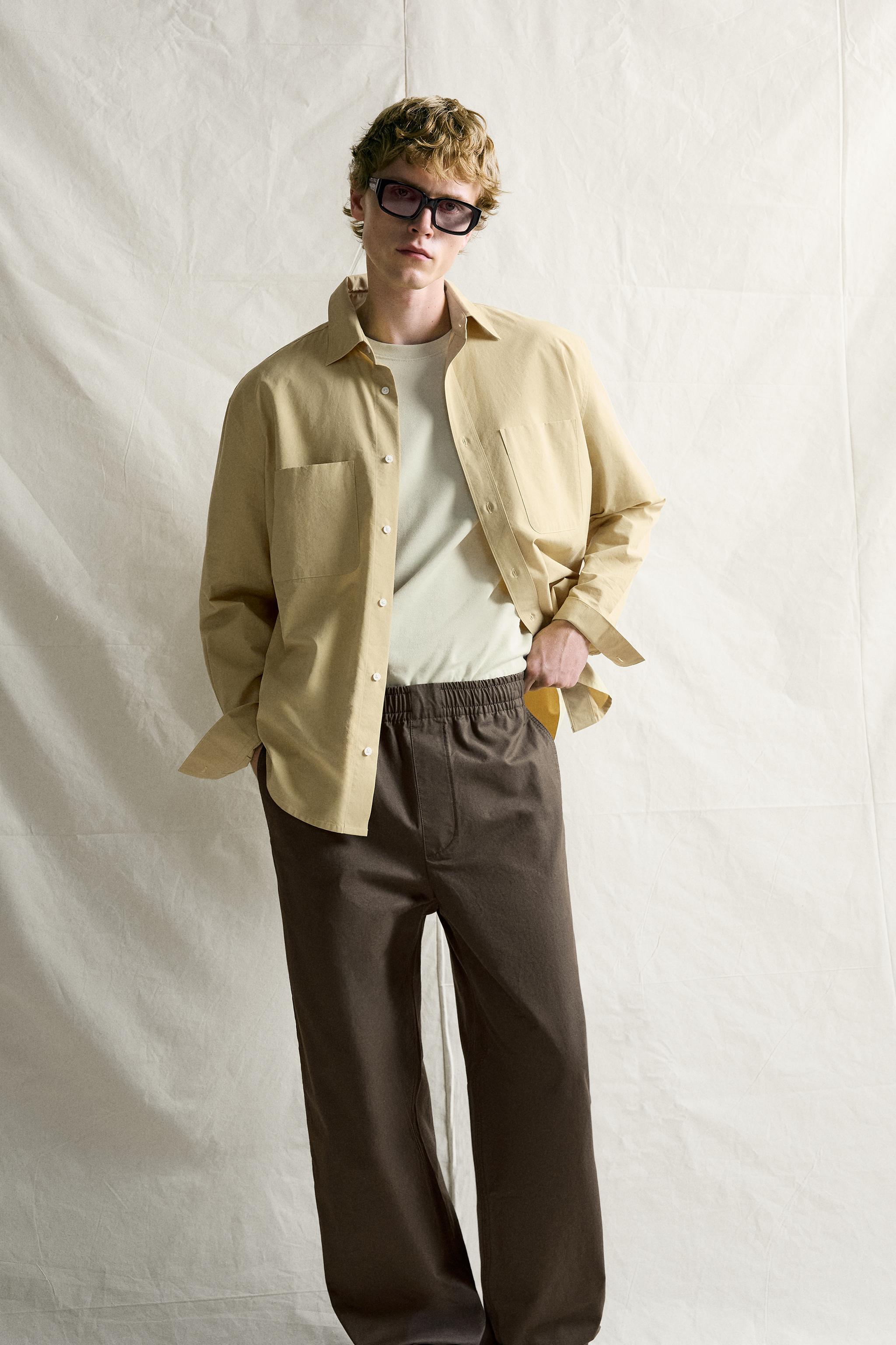 PANTALON COUPE BARREL EN COTON